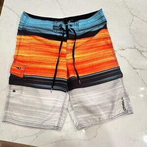 O'Neill Orange Blue Hybrid Shorts Quick-Drying Versatile (Swim)